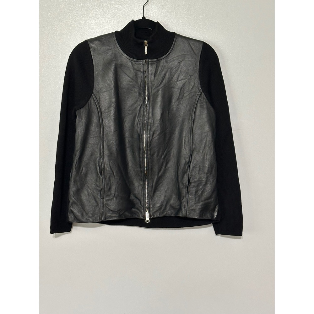 Pendleton Leather and Merino Wool Full-Dip Jacket Vintage Women's Size Medium